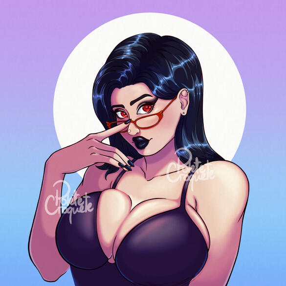 Bust portrait for MadamSiin (on twitter)
